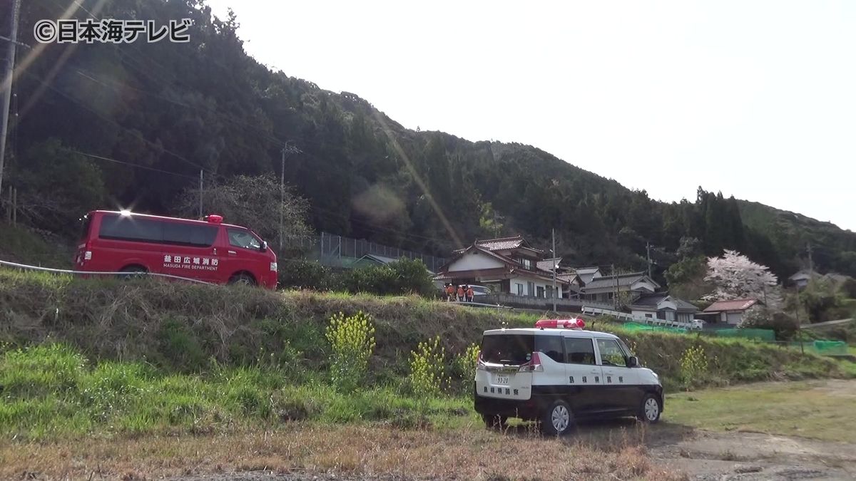 益田市で発生の林野火災 焼け跡から発見された遺体は近所に住む91歳の女性と判明