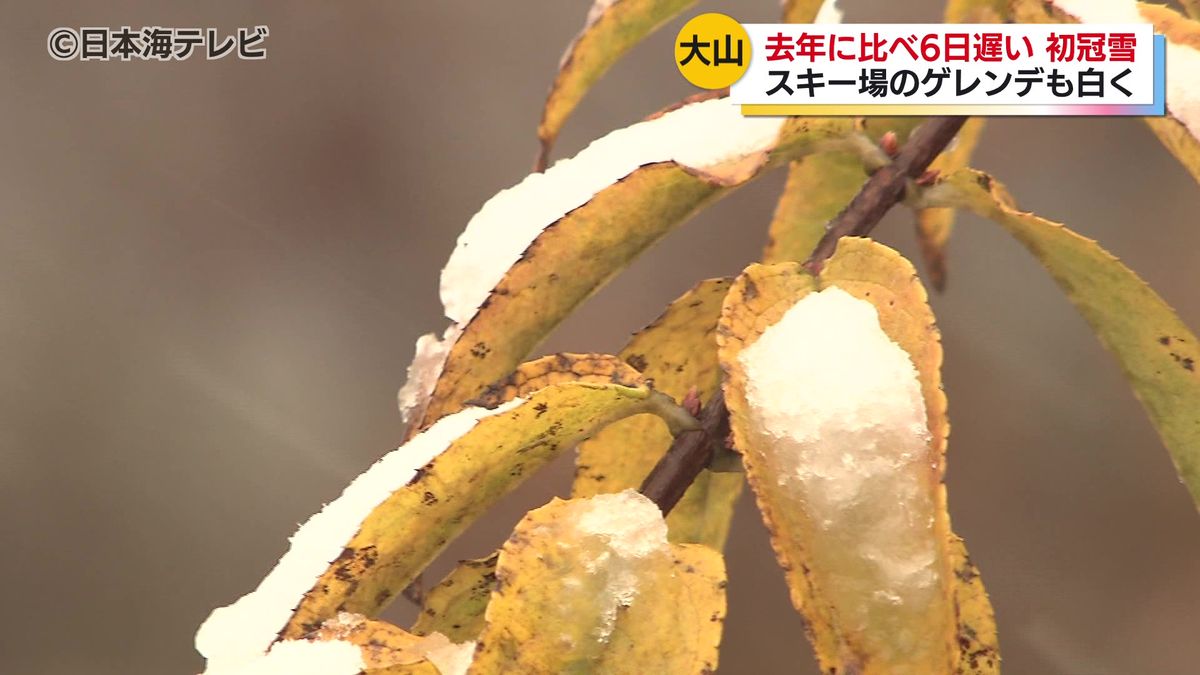 山陰各地で今季一番の寒さ　大山では初冠雪　観光客は紅葉と雪のコントラストを楽しむ　鳥取県・島根県