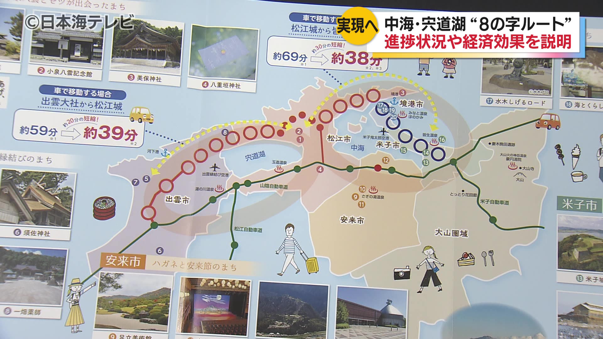 実現すれば移動時間が大幅に短縮 経済効果は850億円？ 中海・宍道湖圏