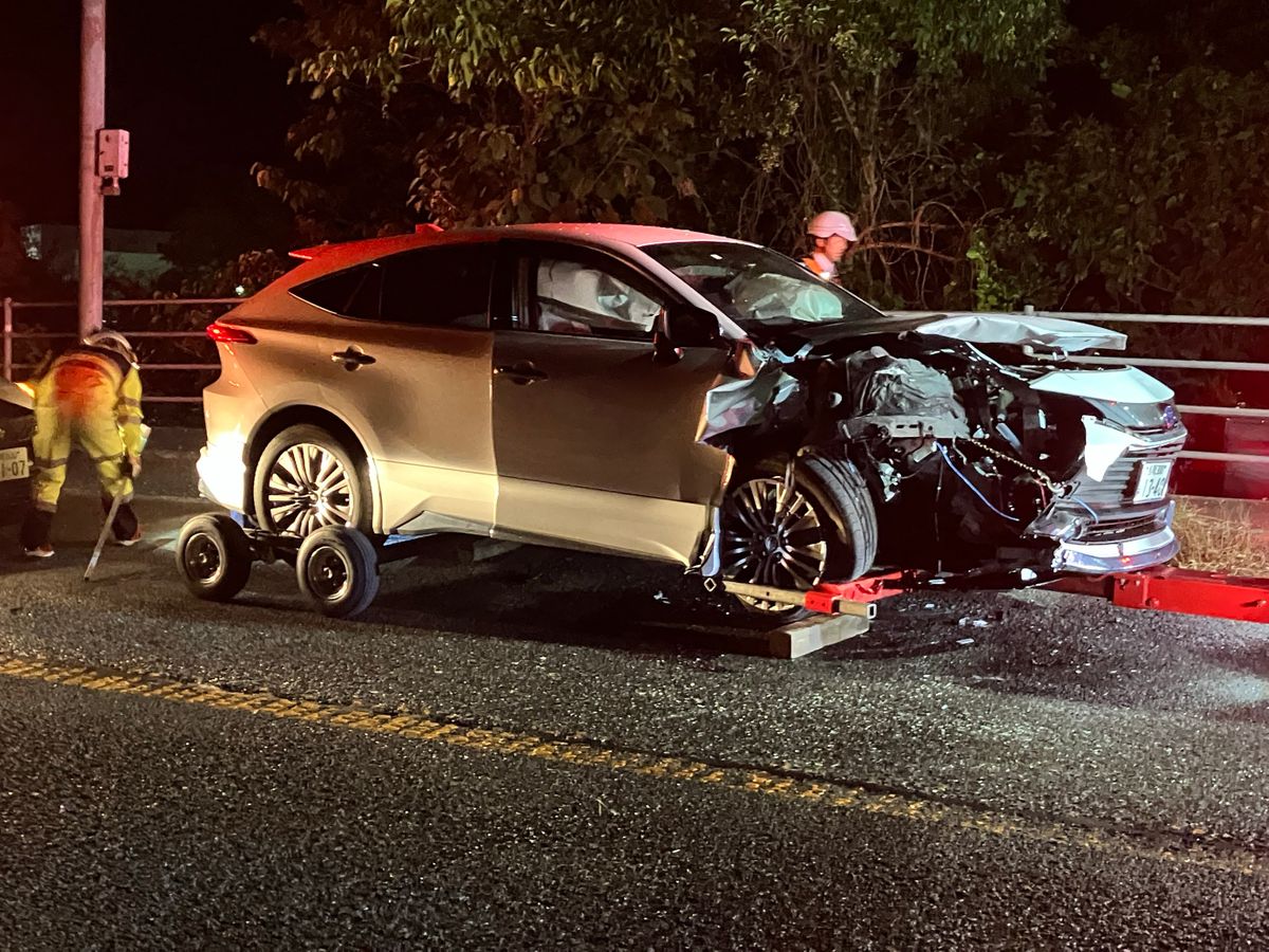 【速報】安来市の国道9号で車同士が正面衝突 3人搬送 現場は一時、全面通行止め