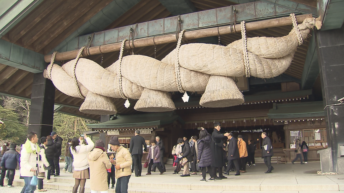 長さ13メートル・重さ5.2トン ”日本最大級のしめ縄” 手作業での製作 夏