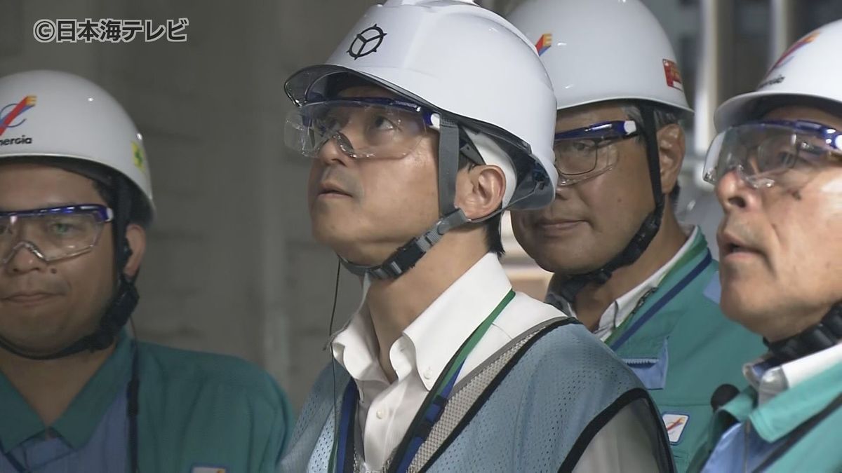 12月に再稼働予定の島根原発 松江市長が島根原発を視察 新しい規制基準に応じて設置した安全対策設備などを確認 島根県松江市
