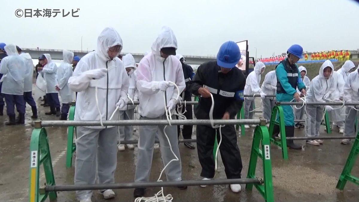 梅雨の時期前に　大規模な水防訓練開催　「高津川が氾濫」を想定　島根・益田市