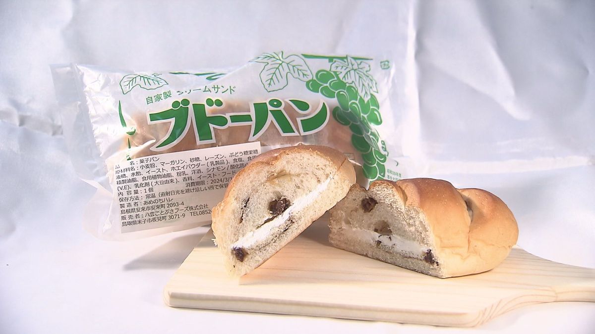 鳥取県米子市のご当地パン『ブドーパン』
