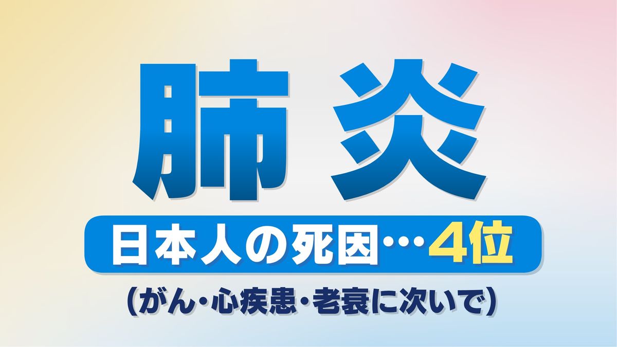 肺炎は日本人の死因4位