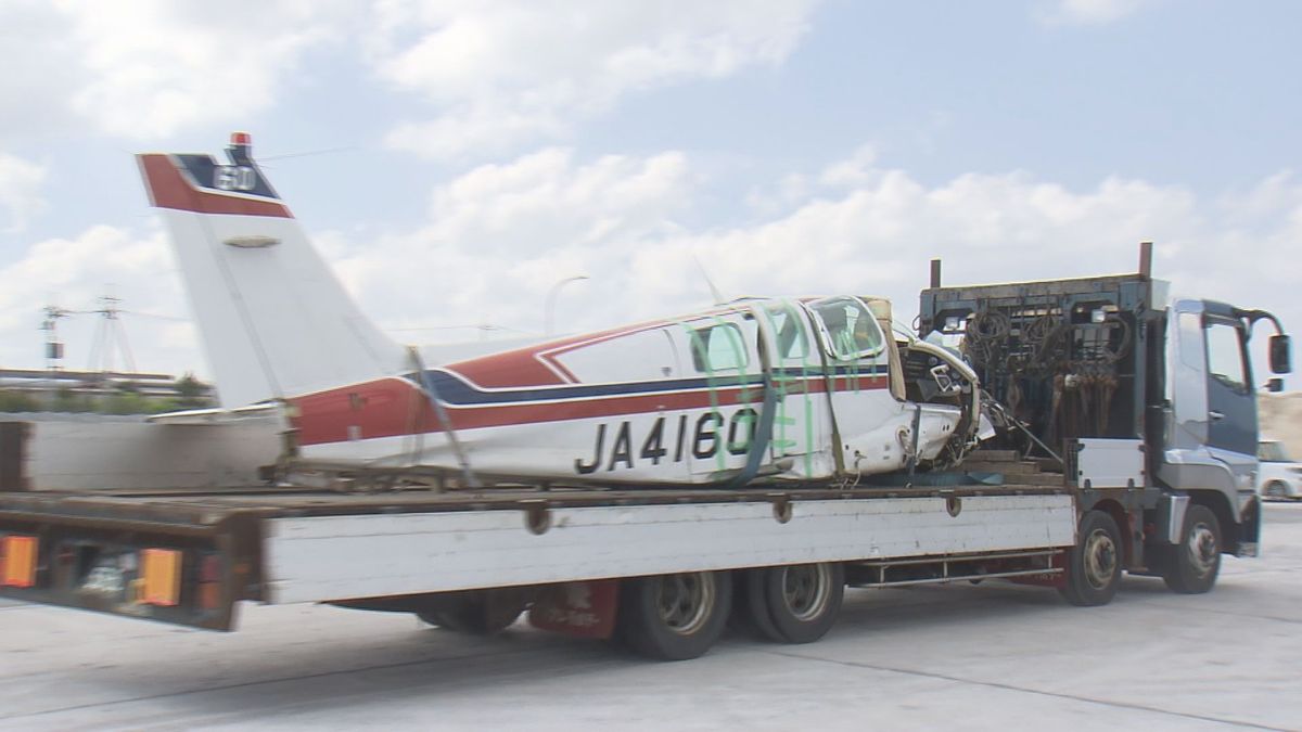 小型航空機不時着事故　機体を引き揚げ　警察関連の施設に搬送　島根県安来市