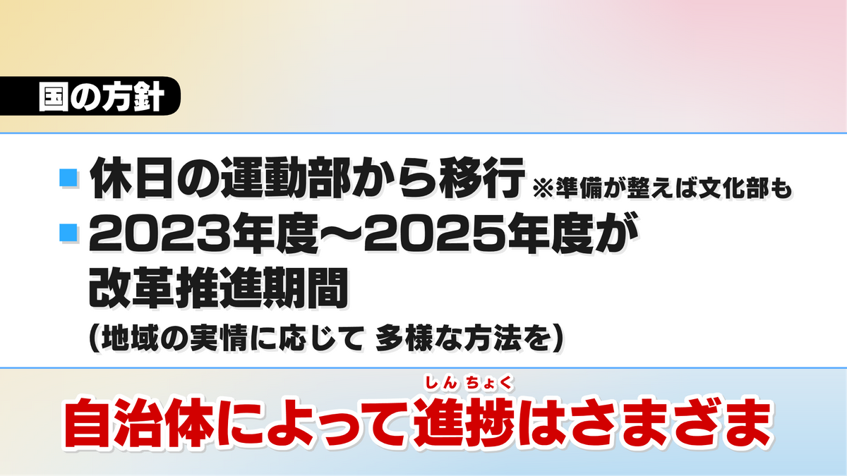 部活動地域移行 国の指針