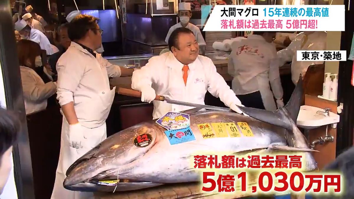 大間 マグロ 初 競り 漁師