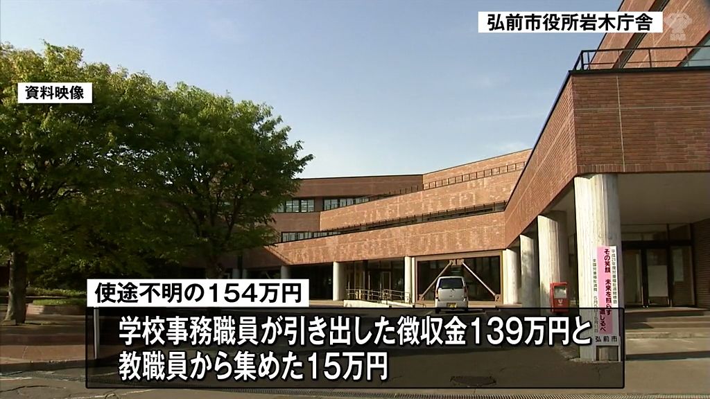 小学校使途不明金154万円　監督責任で校長と教頭を減給処分