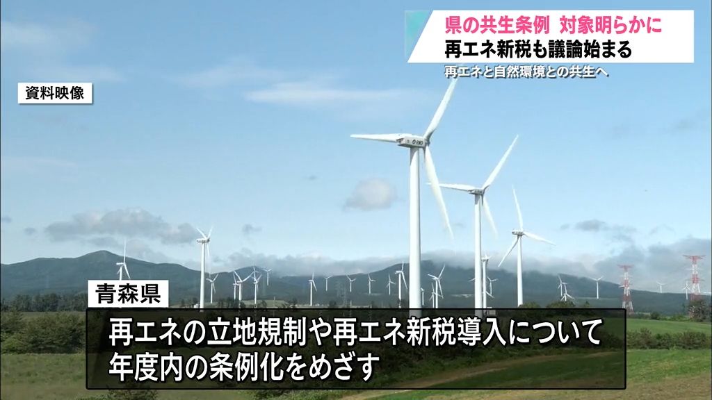 県が再エネ共生条例の中で立地を規制するのは500kW以上の陸上風力と2,000kW以上の大規模太陽光と判明