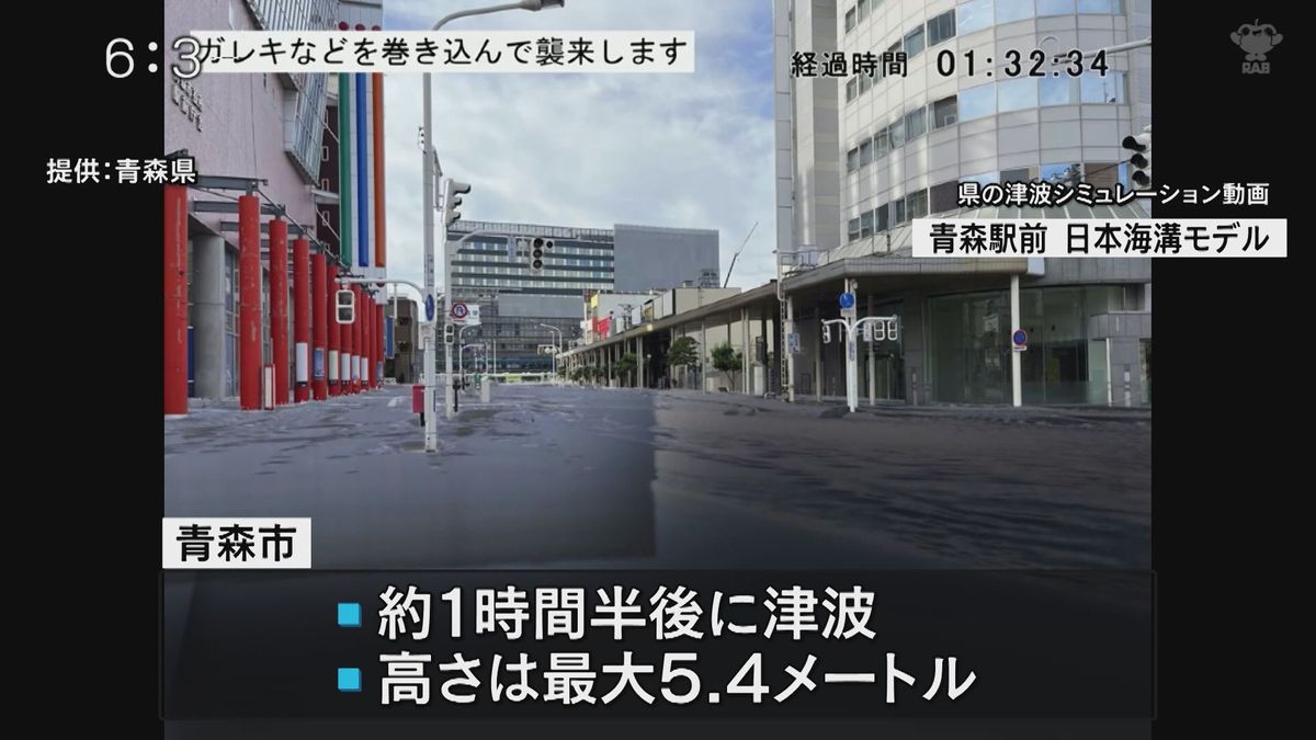 動画で見る津波リスク　専門家警鐘　県がシミュレーション作成