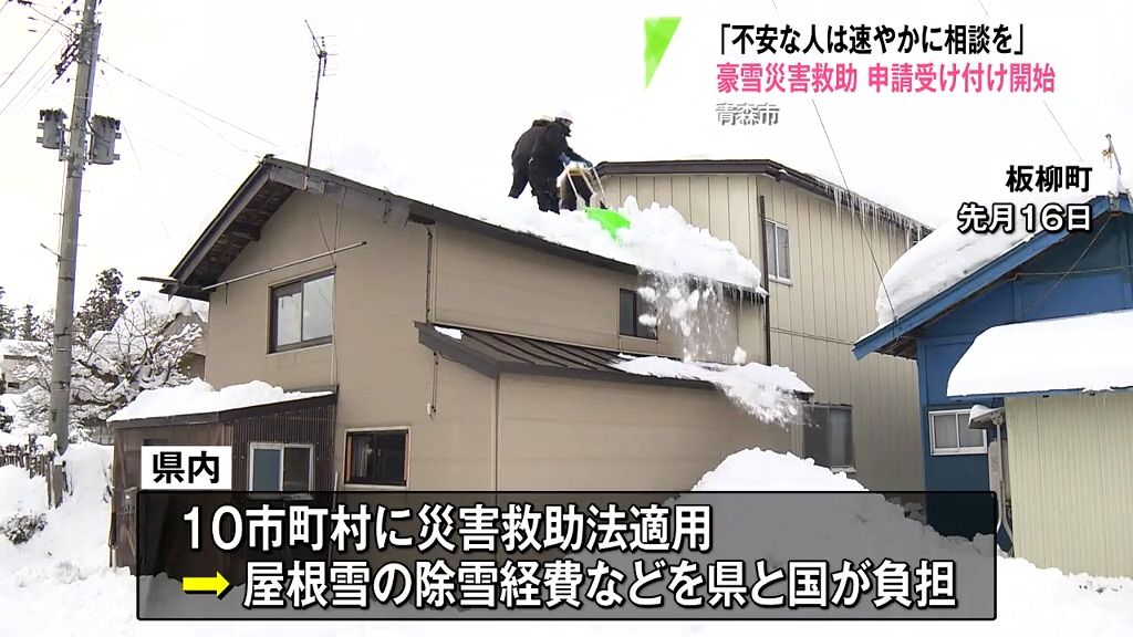 今季2度目の“災害救助法”適用した青森県青森市が屋根の雪下ろし支援窓口を開設