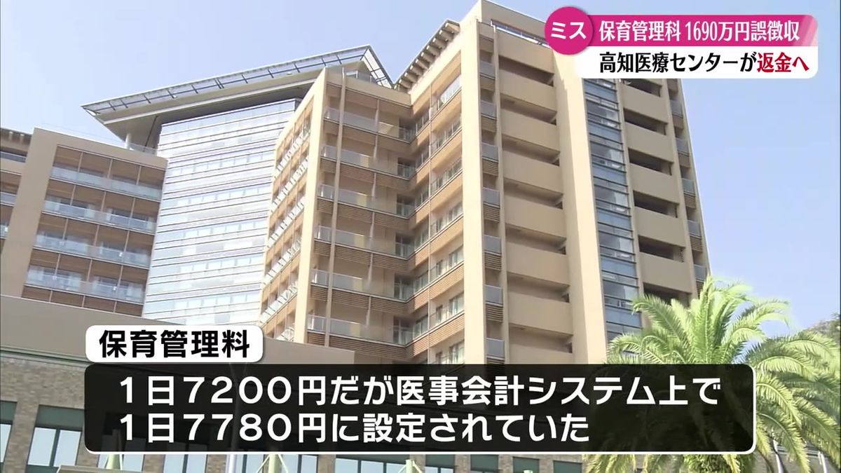 高知医療センターが新生児保育管理料を誤徴収 対象は4703人で総額は1690万円余り【高知】