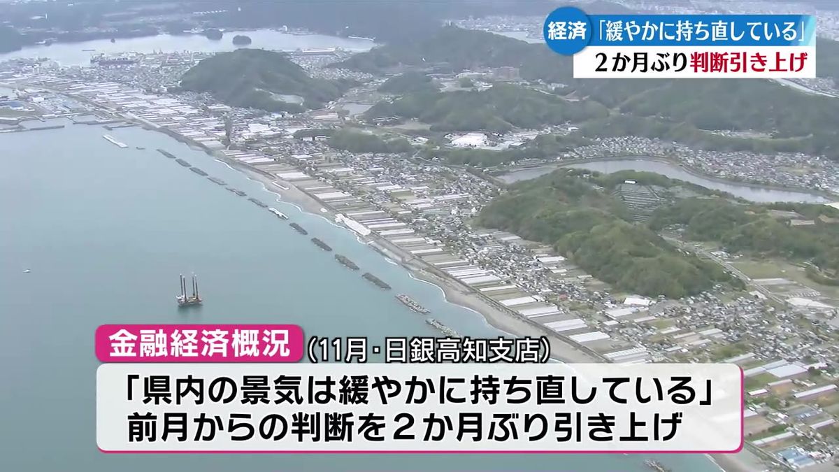 高知の景気『緩やかに持ち直している』判断を2か月ぶりに引き上げ【高知】