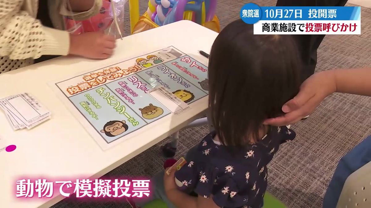 イオンモール高知で選挙啓発イベント 子どもたちが模擬投票おこなう【高知】