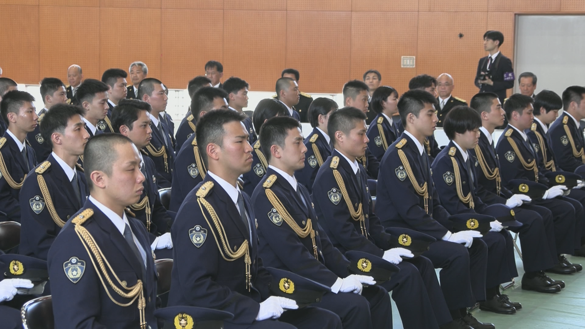 警察学校で入校式 『信頼される警察官になりたい』 新人警察官たちが決意を胸に第一歩【高知】