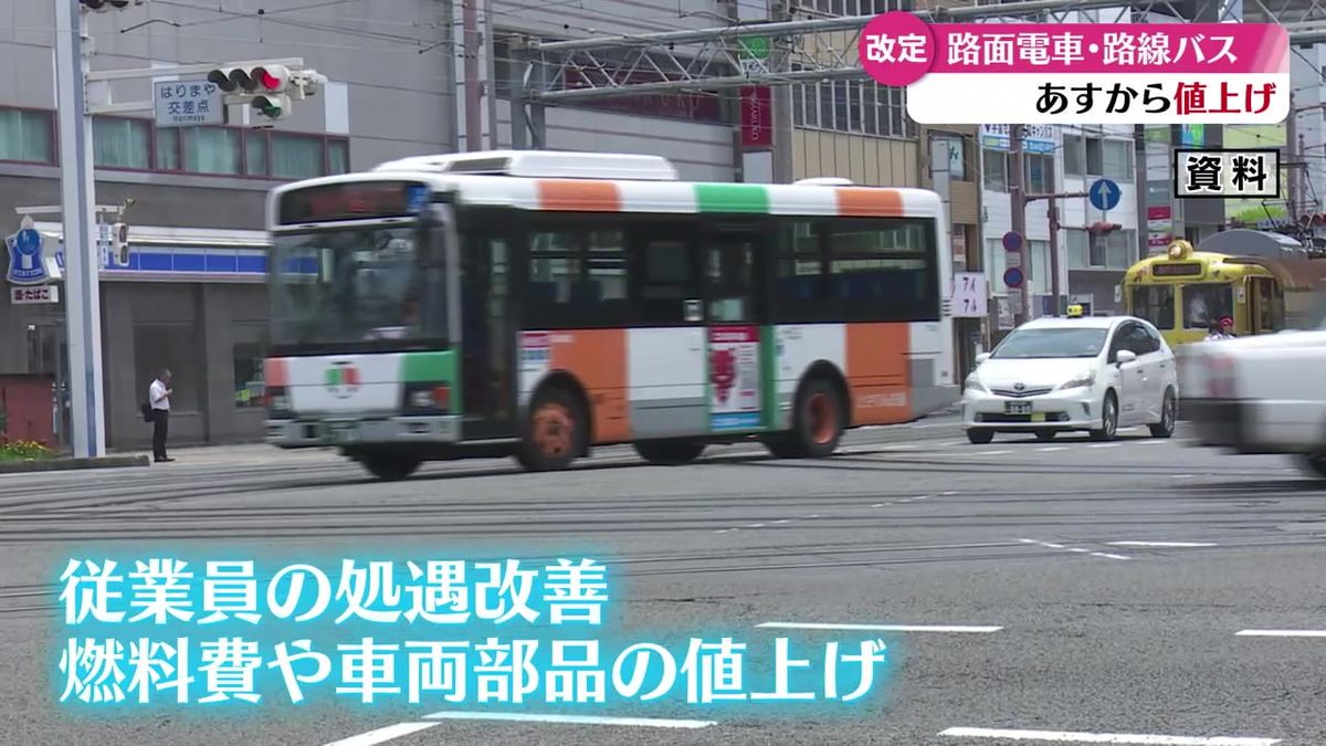 路面電車・バスの運賃11月1日から値上げ とさでん交通【高知】