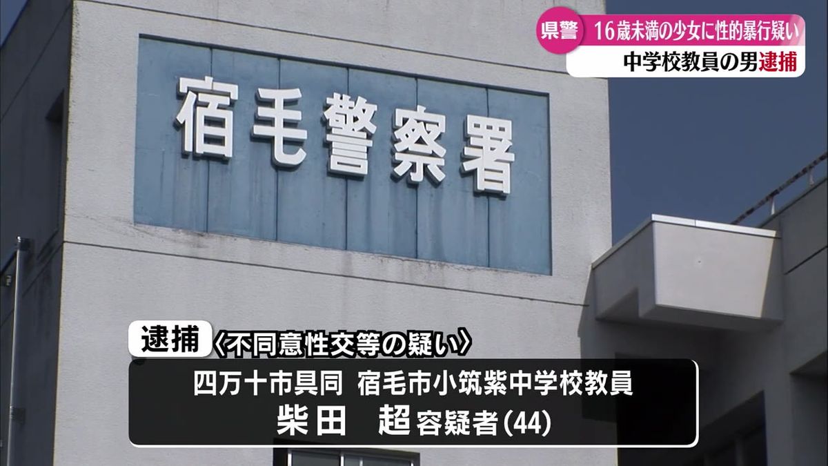 16歳未満の少女に性的暴行 宿毛市の中学教員を不同意性交などの疑いで逮捕【高知】