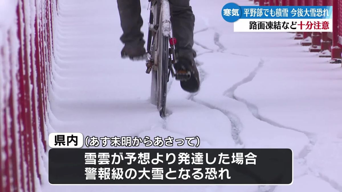 県内は平野部でも雪 6日にかけてこの冬一番の強い寒気【高知】