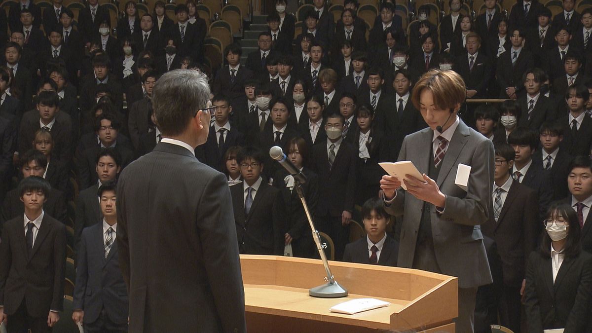 高知工科大学で入学式  610人が大学生活スタート「勉強とよさこいを頑張りたい」【高知】
