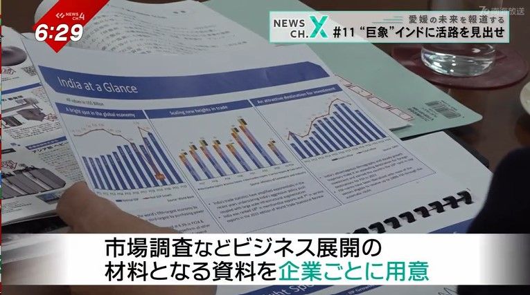 ムルガッパン氏が一社ごとにビジネス展開の参考となる資料を用意