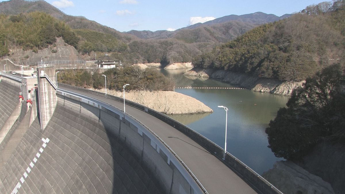 石手川ダム貯水率が22年ぶりに40％下回る あすから上水道の取水3％カット【愛媛】