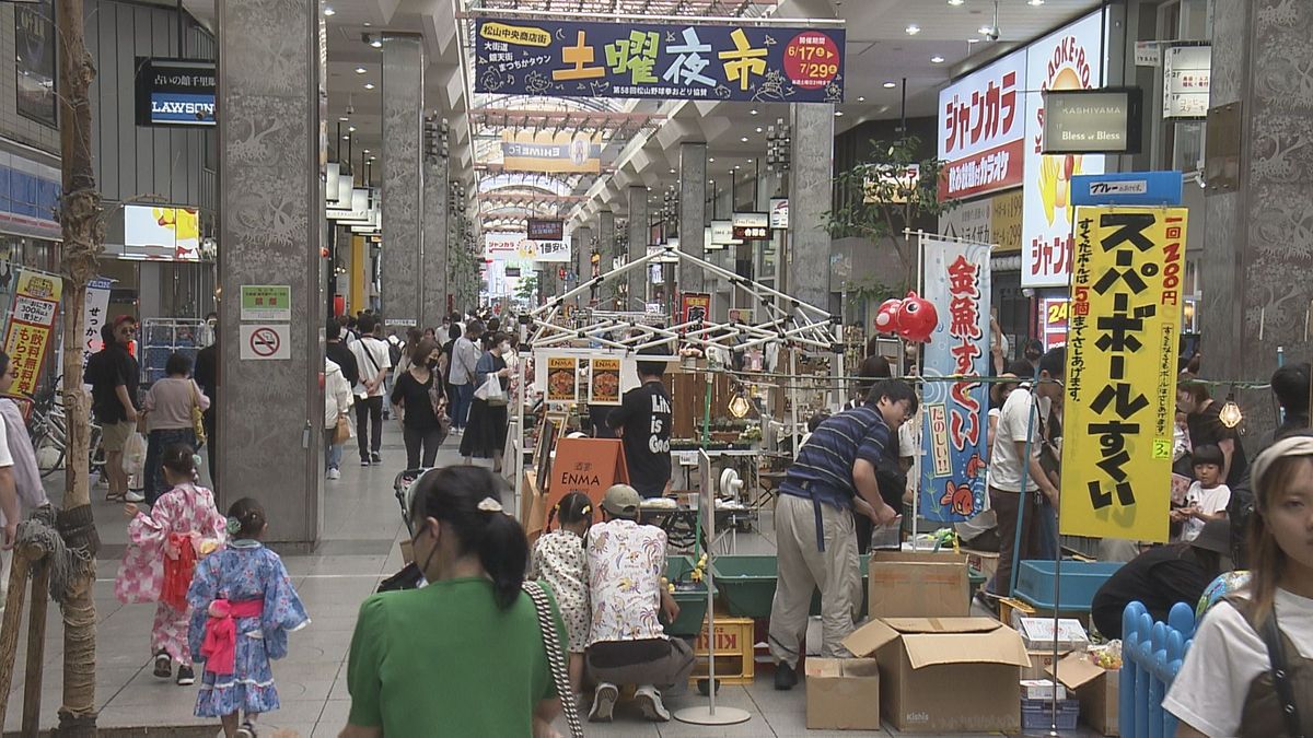 松山の夏の風物詩「土曜夜市」6月21日から7回開催へ 約200の出店が軒を連ねる