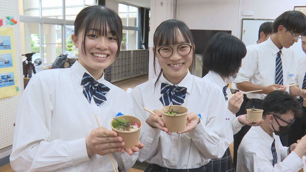 今年度閉校の宇和高三瓶分校 地元鮮魚店が卒業記念を企画 生徒と新商品開発スタート