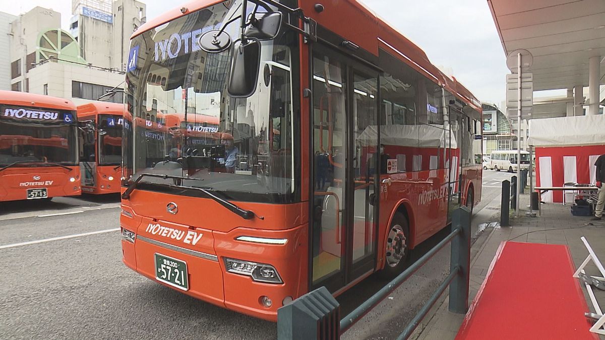 伊予鉄バスと四国電力 路線EVバス運行の効率化目指す実証事業を8月からスタート