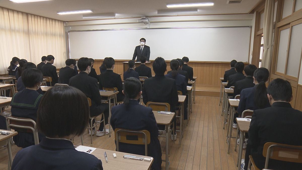 愛媛県立高校の一般入試はじまる 約6100人が受験 全日制の志願倍率は0.87倍