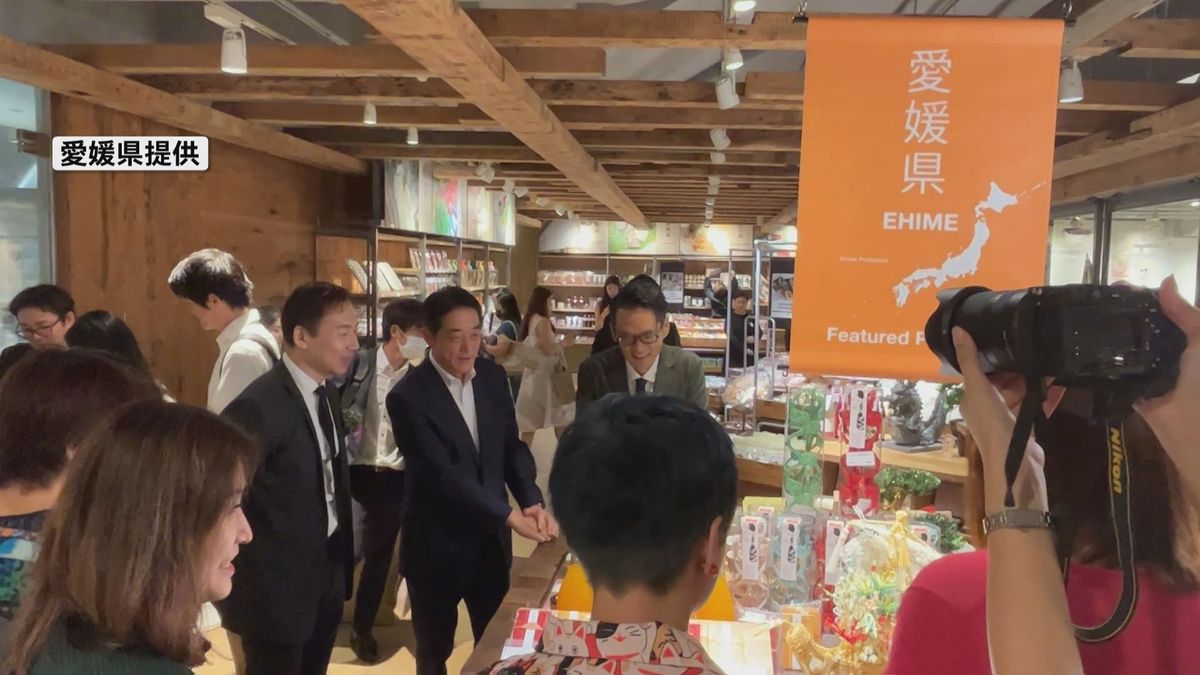 シンガポールの無印良品ショップで“愛媛フェア” 県内35の企業が特産品を販売