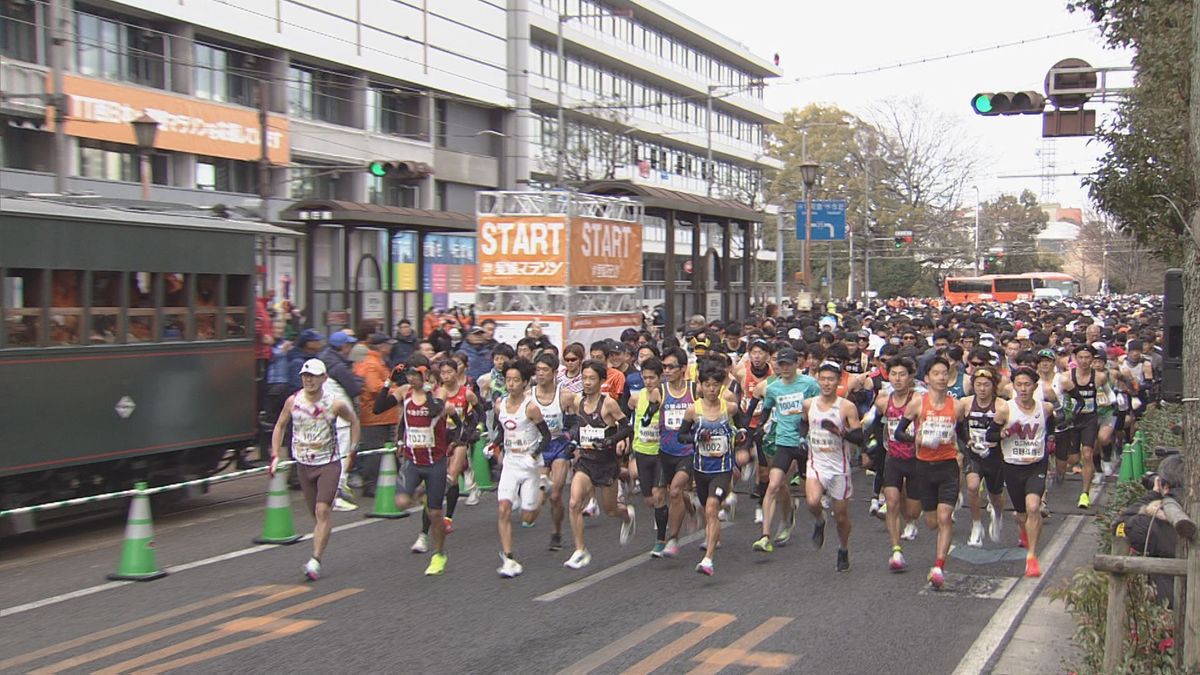 過去最多１万６５６人のランナーが走る 第62回愛媛マラソン