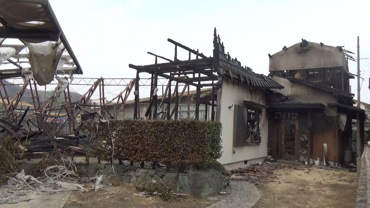 【山火事】飛び火による建物被害 今治市内で21棟確認…全焼した自宅で飼い猫の姿探す人も