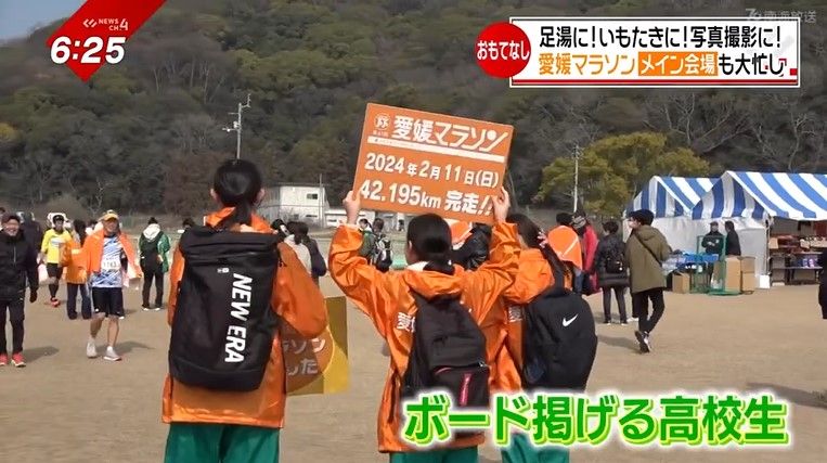 シャッターボランティアの高校生