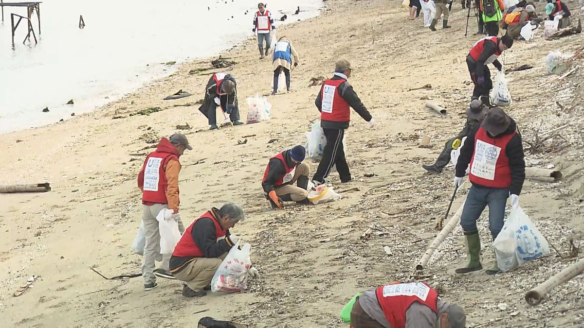 瀬戸内海の海洋ごみ削減を目指して 4県が連携し海岸清掃活動【愛媛】