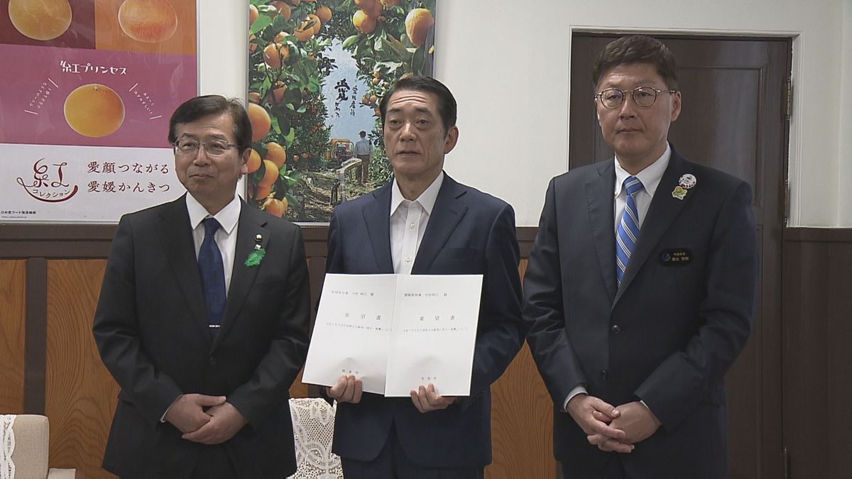 山火事被害受けて 今治市と西条市が土砂災害対策の実施など愛媛県に要望