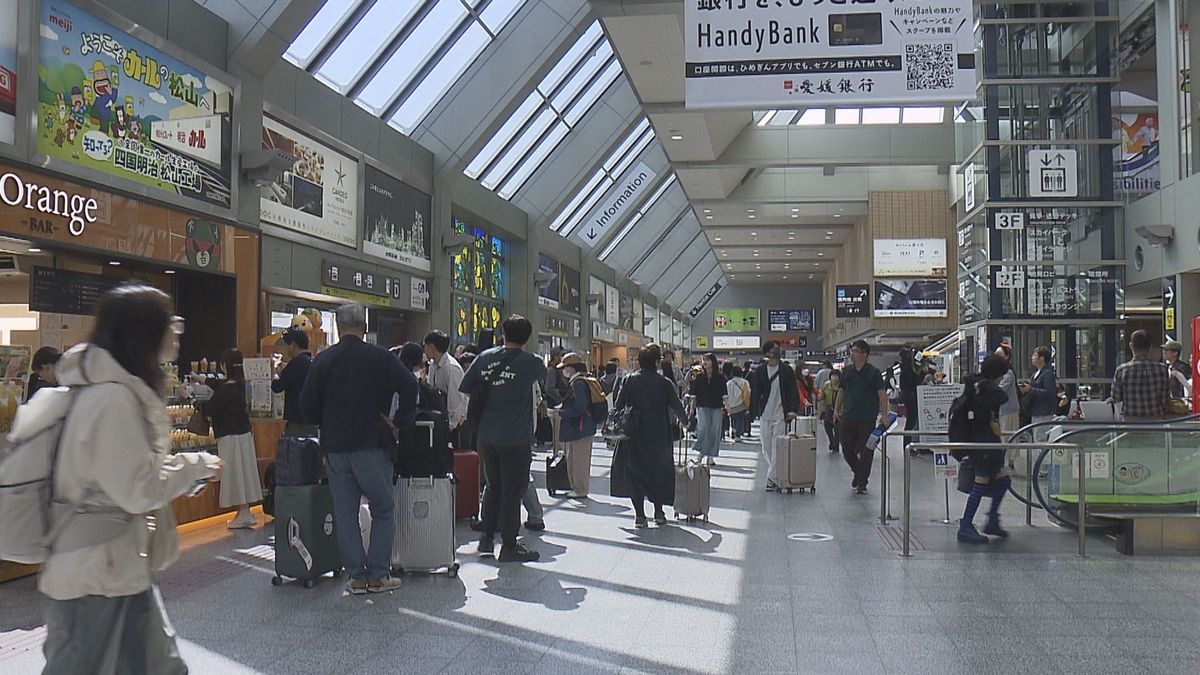 最大11連休 ゴールデンウィークがスタート 帰省ラッシュで空港混雑【愛媛】