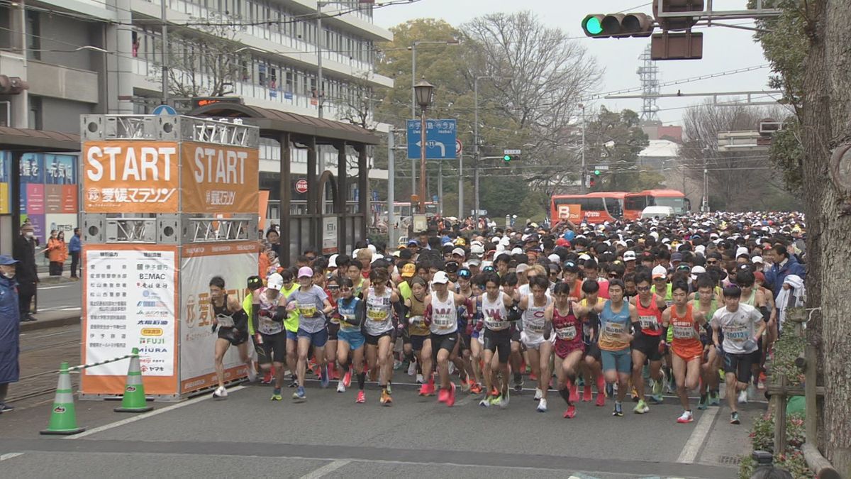 第61回愛媛マラソン 男子優勝は金子晃裕(コモディイイダ ) 女子は儀藤優花(肥後銀行)