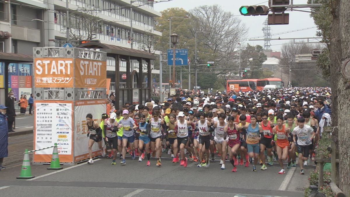 第61回愛媛マラソン　男子優勝は金子晃裕（コモディイイダ ） 女子は儀藤優花（肥後銀行）