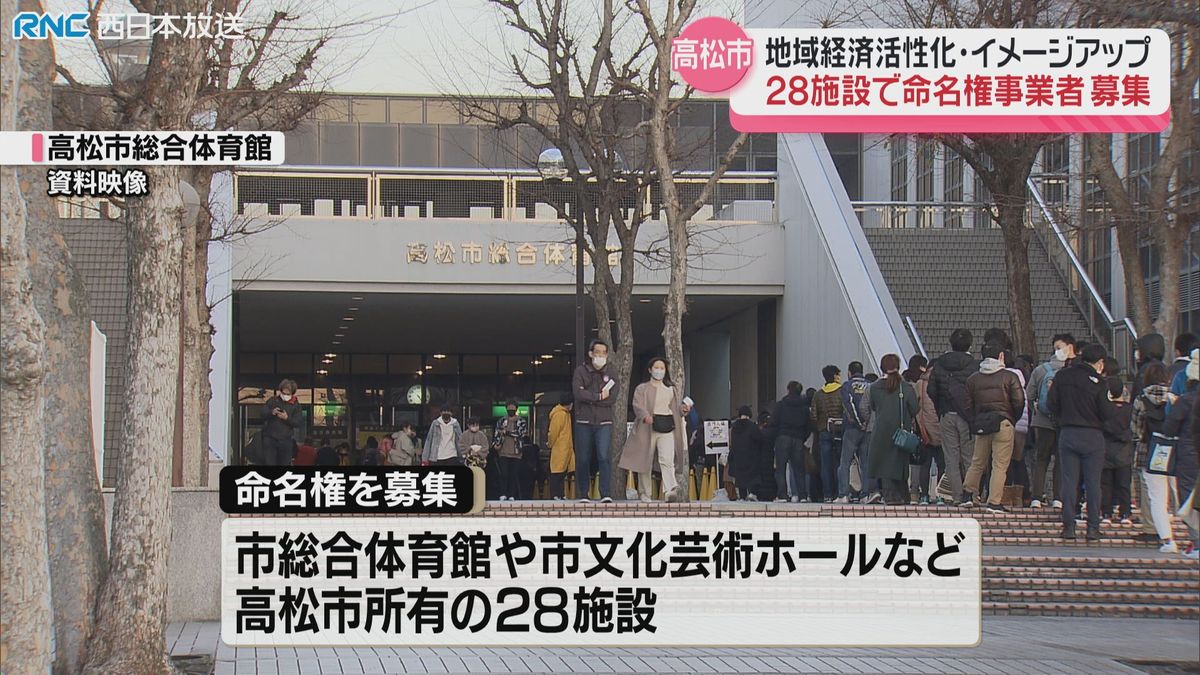 高松市　28施設でネーミングライツ事業者募集