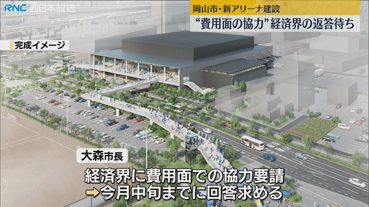 岡山市の新アリーナ　地元経済界の費用負担は