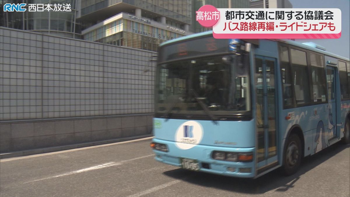 高松市「バス路線再編計画」都市交通に関する協議会で提示