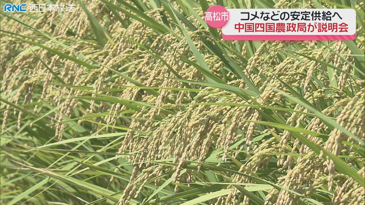 コメなどの安定供給に向け　中国四国農政局が高松市で説明会