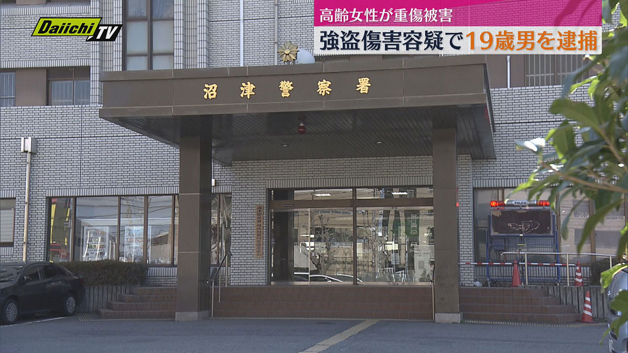 強盗傷害事件】高齢女性からバッグをひったくろうとし 転倒させ骨折させた疑い 19歳の男を逮捕（静岡・沼津市）（2024年11月25日掲載）｜Daiichi-TV  NEWS NNN