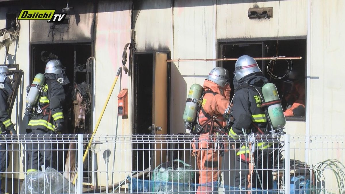 【火事】「爆発音がして煙が」倉庫兼作業場を焼くも…けが人なし（浜松市中区）