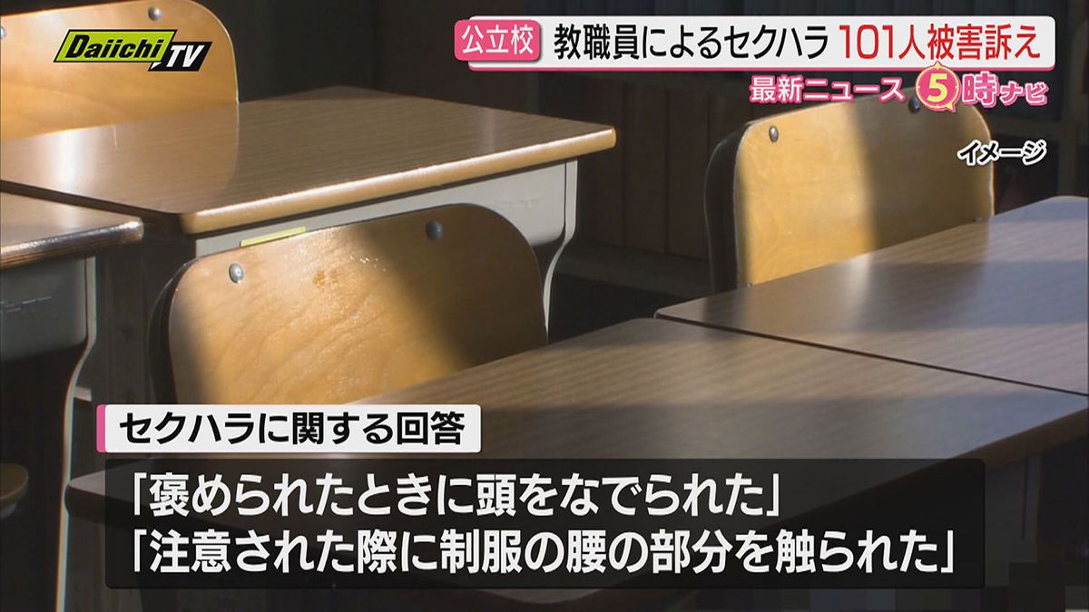 【県教委アンケート】教職員などから｢セクハラ受けたと感じた｣児童･生徒101人が回答…半数以上は“一方的接近”関連（静岡）