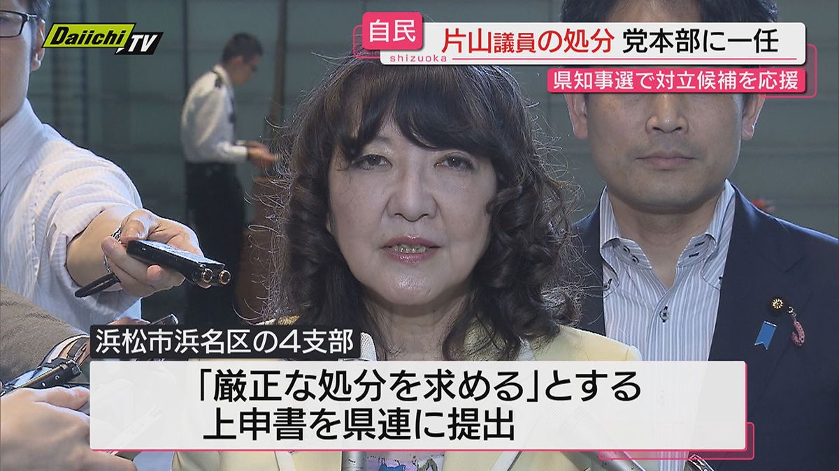 自民党静岡県連役員会で新会長を井林衆院議員とする人事案承認…知事選巡る片山参院議員処分は党本部に一任