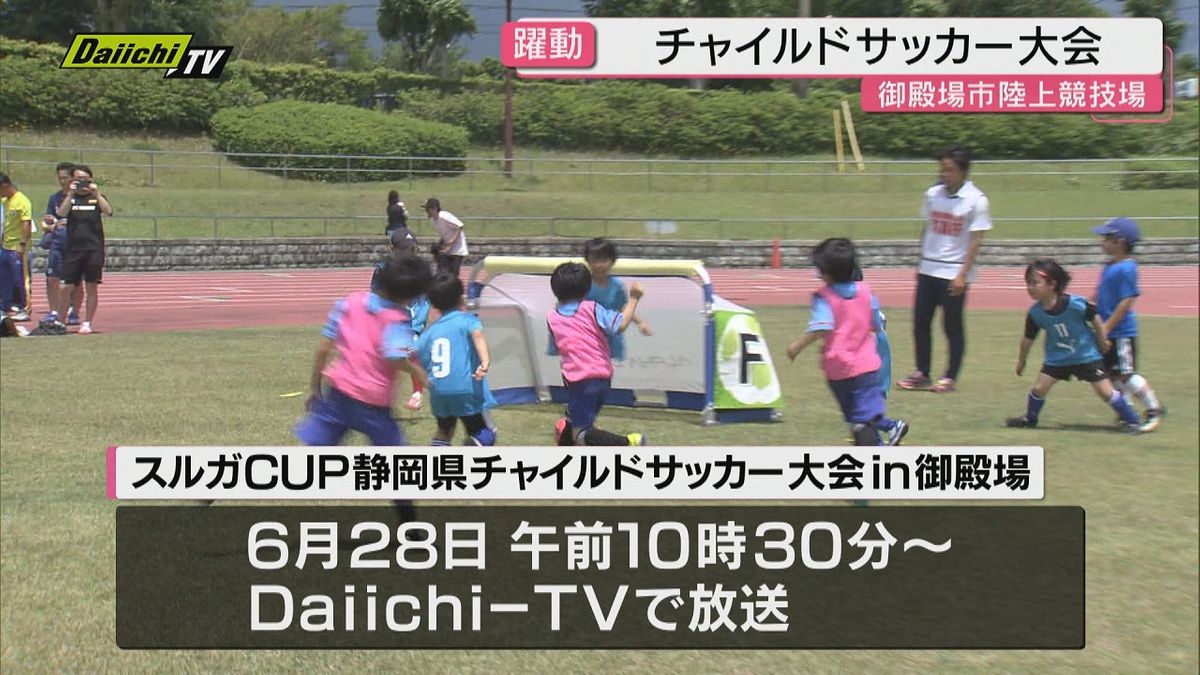 子どもたちが元気にボール追う 7才以下のチャイルドサッカー大会に35チーム277人が参加(静岡・御殿場市)