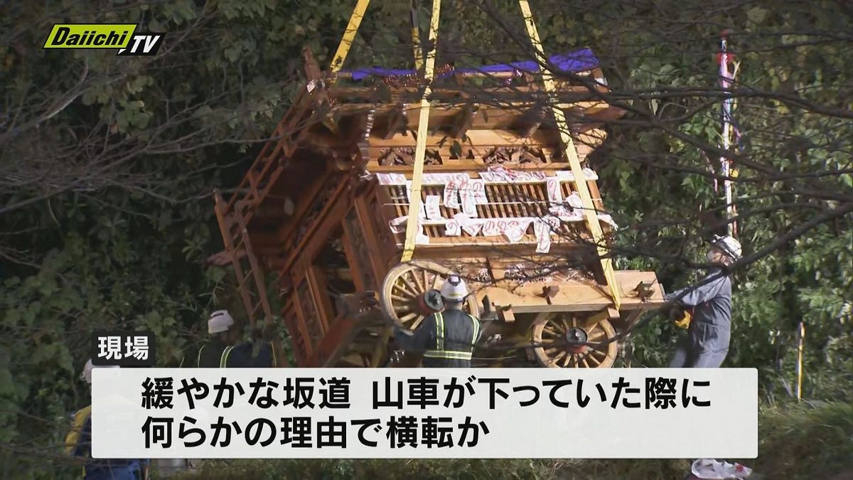 横転した山車を押収　19人死傷事故　業務上過失致死傷などの疑いで捜査（静岡県警）