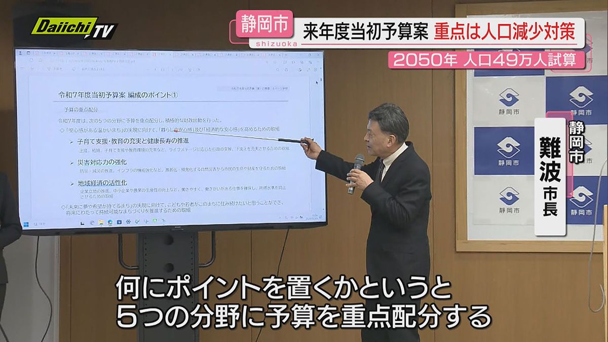 【8年連続過去最大】静岡市の2025年度当初予算案発表…市長が目指す新たなまちづくりへ｢変革加速予算｣とは